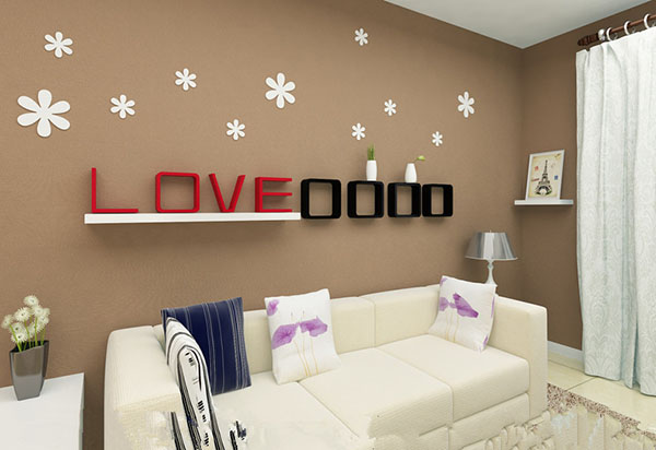 họa tiết dán tường bông hoa đẹp, dễ thương